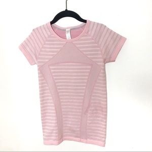 Ivivva fly tech girls athletic {STRAWBERRY MILKSHAKE}  top size medium